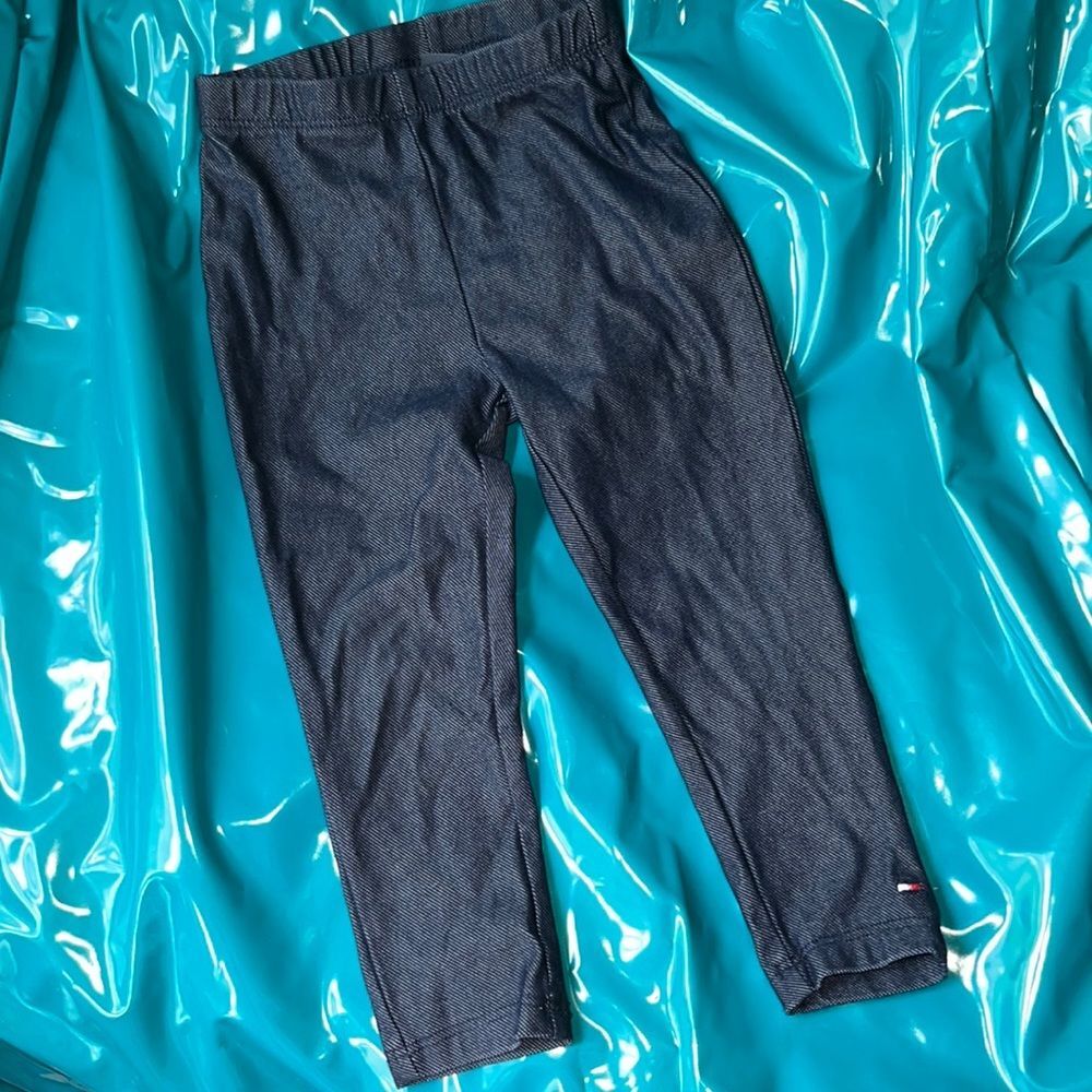 Vintage? Tommy Hilfiger 2T Toddlers Denim Colored Stretch Leggings